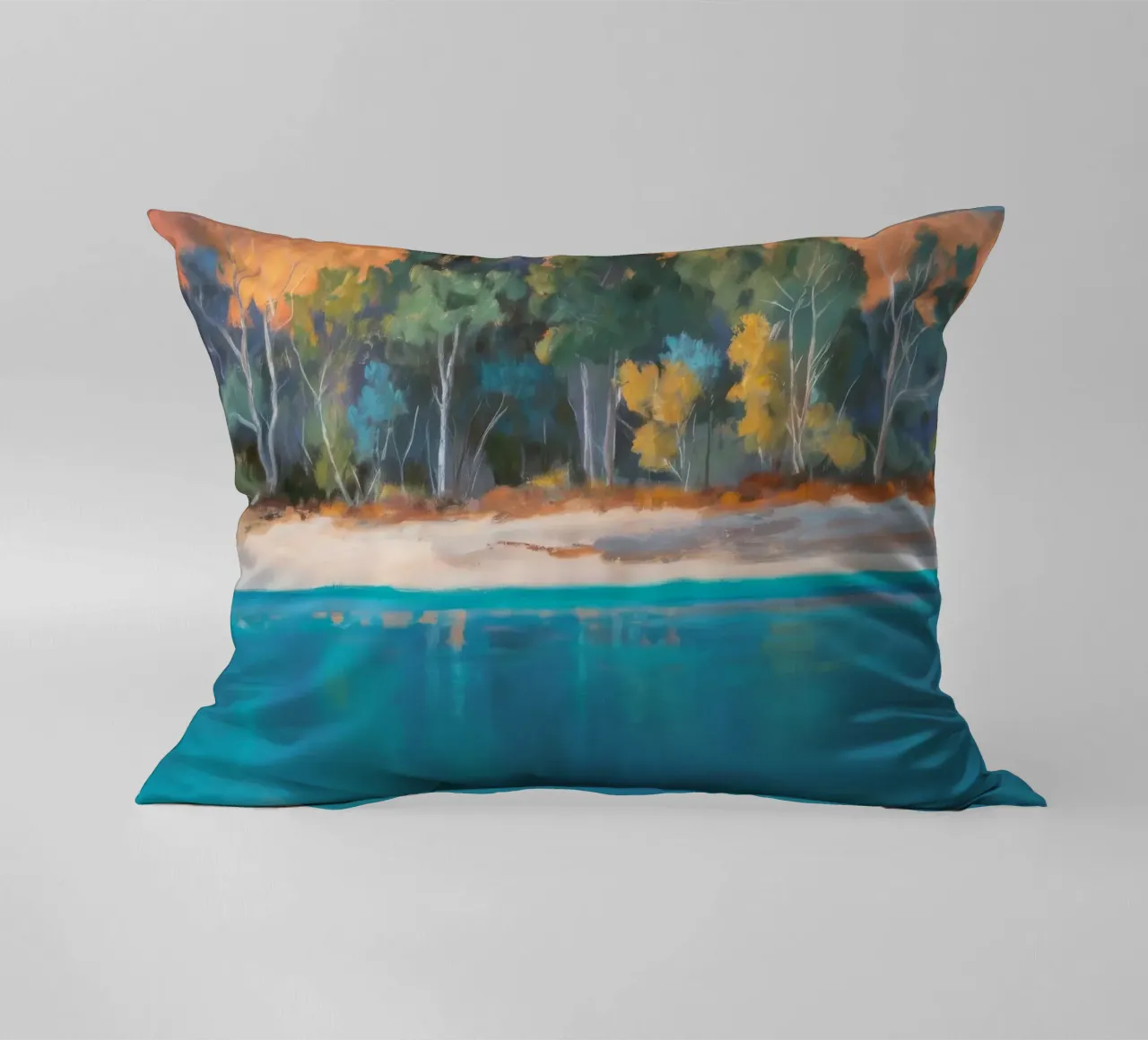Impulso del tramonto tropicale cuscino da Solestice Strokes