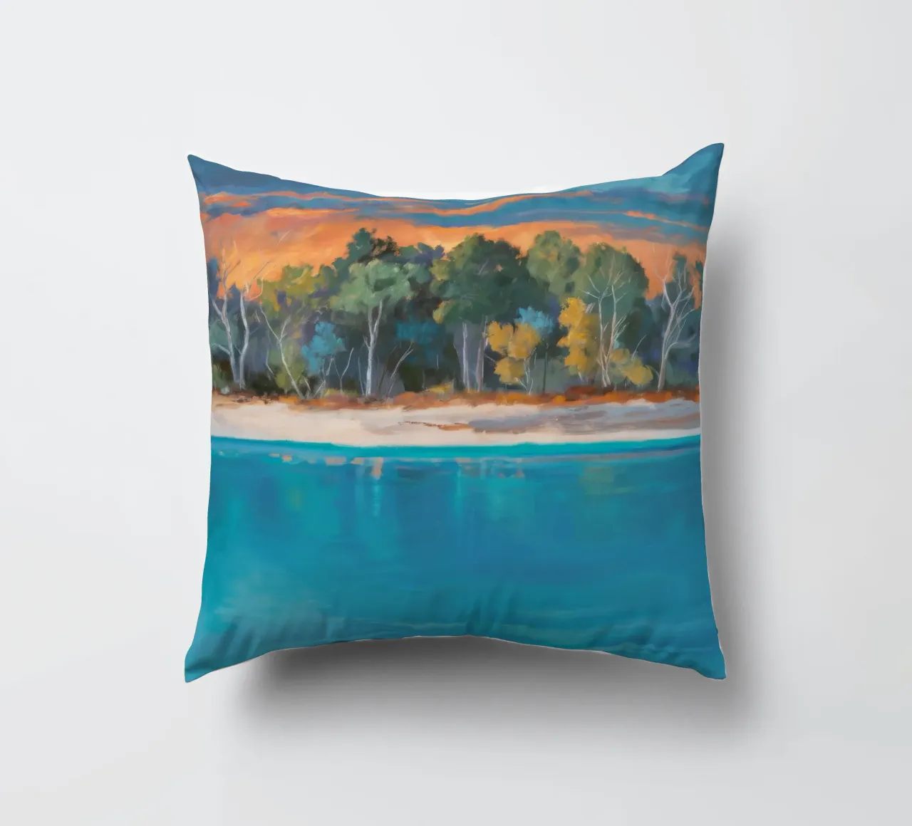 Impulso del tramonto tropicale cuscino da Solestice Strokes