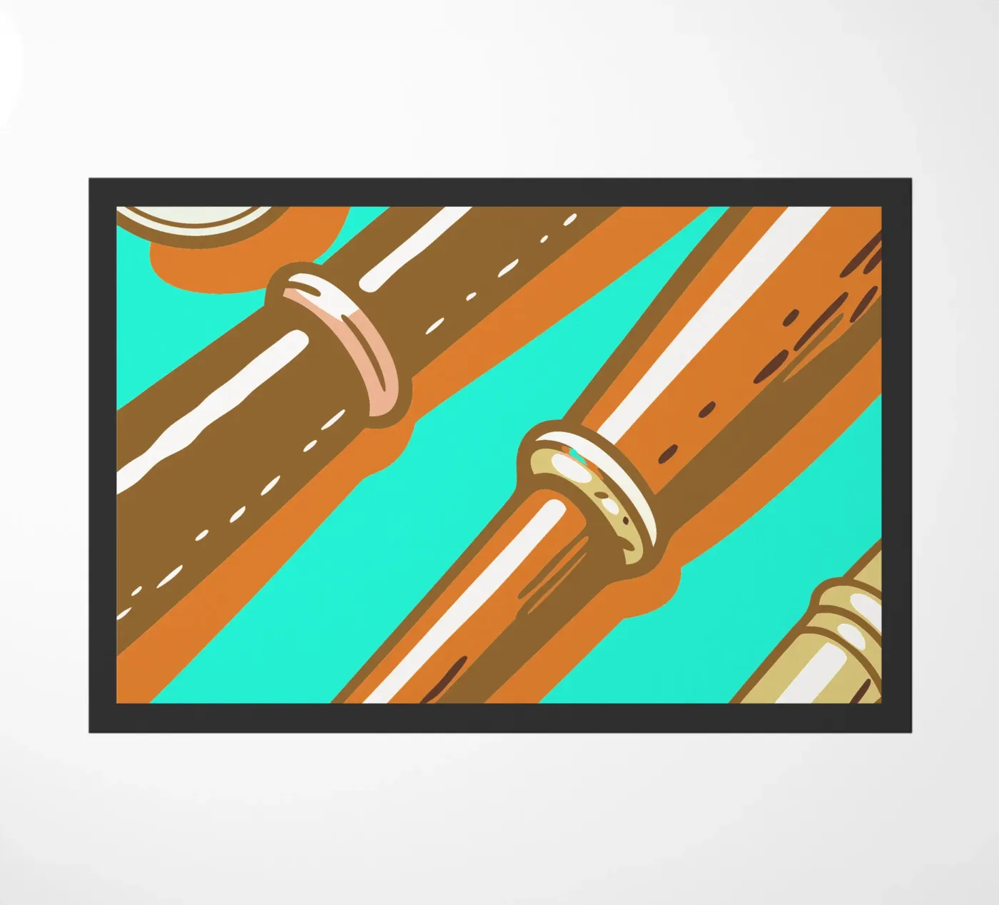 Baseball Bats doormat by SPORTS ONLY