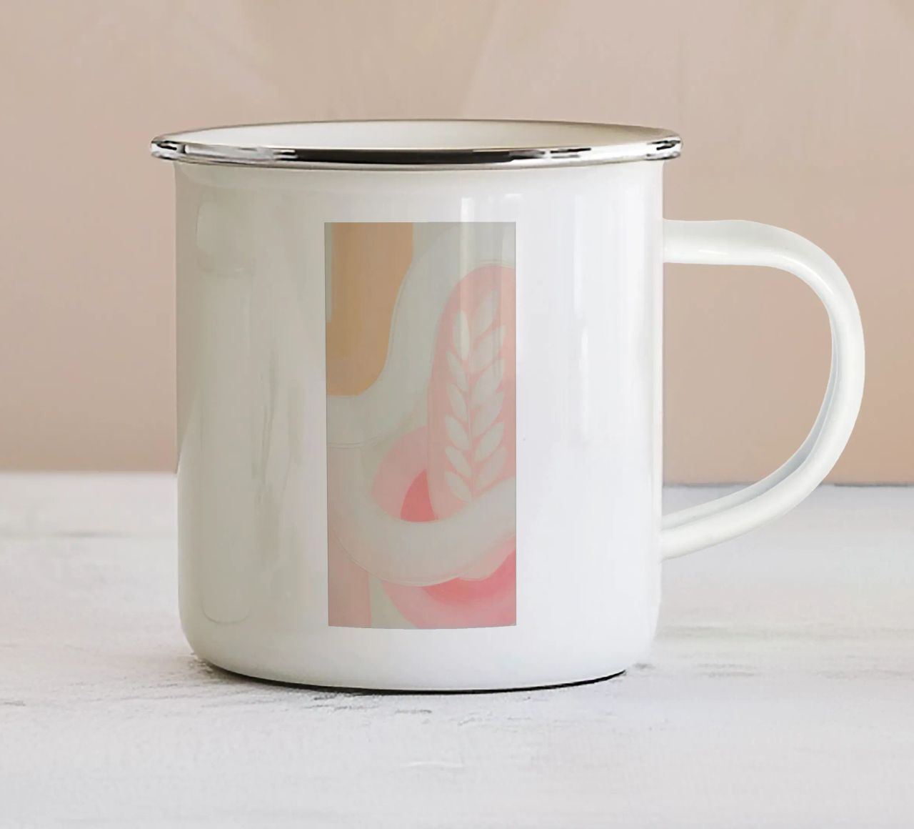 Soft Nature Vibes No. 1 Emaille Tasse von 20 Farben