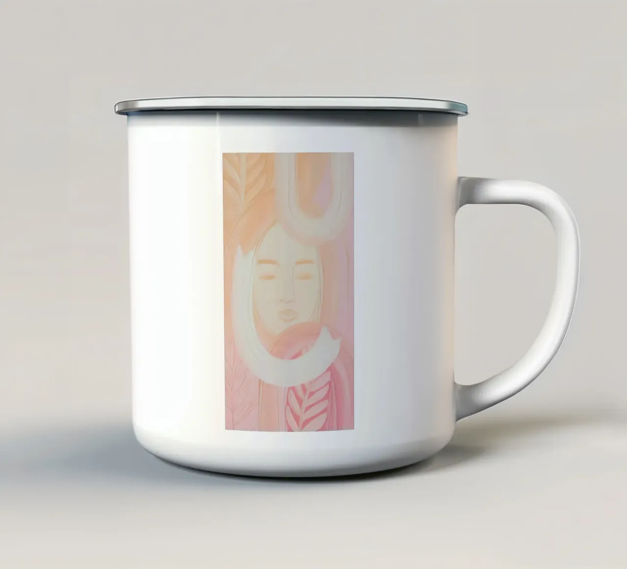 Soft Nature Vibes No.2 Emaille Tasse von 20 Farben