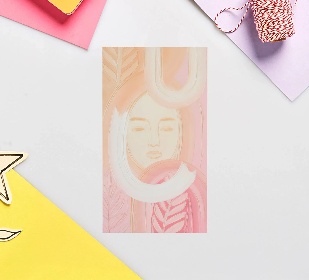 Soft Nature Vibes No.2 autocollant de 20 Farben