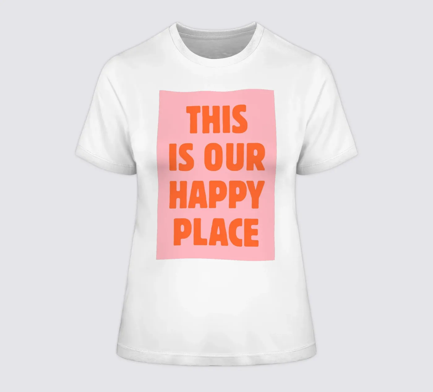 This is our happy place women's fitted t-shirt by pdigitalprints