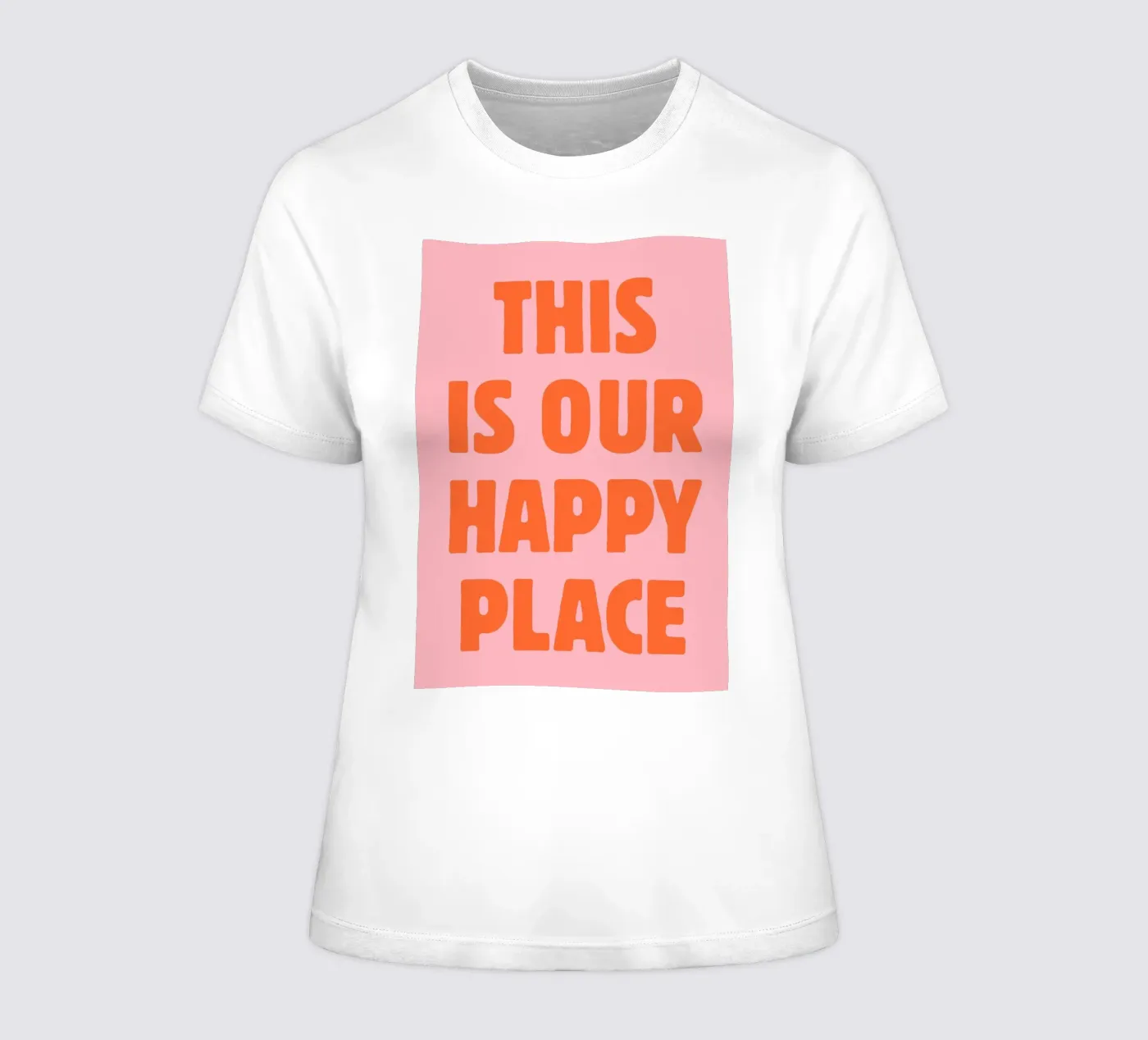 This is our happy place women's fitted t-shirt by pdigitalprints