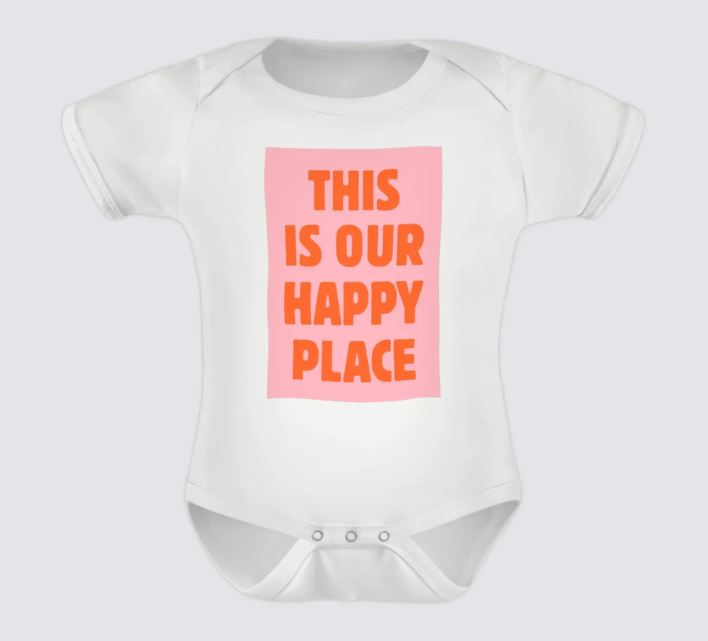 This is our happy place short-sleeve baby romper by pdigitalprints