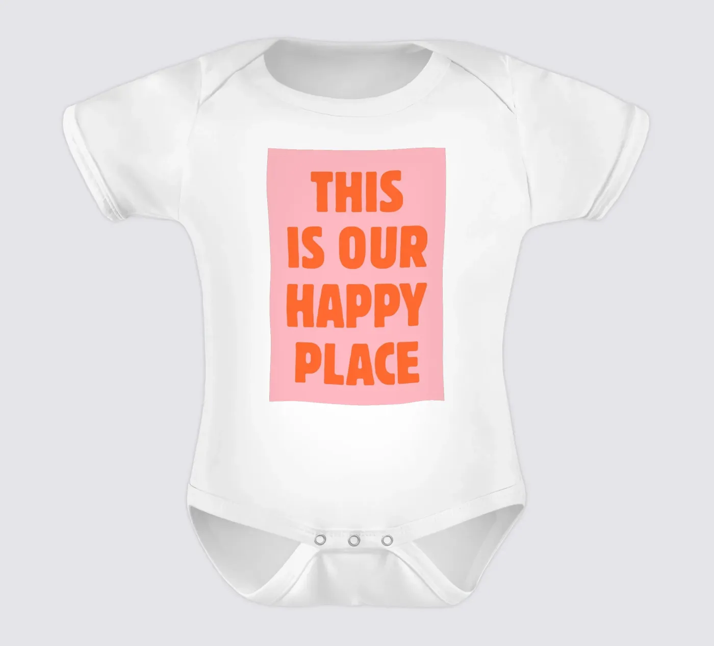 This is our happy place short-sleeve baby romper by pdigitalprints