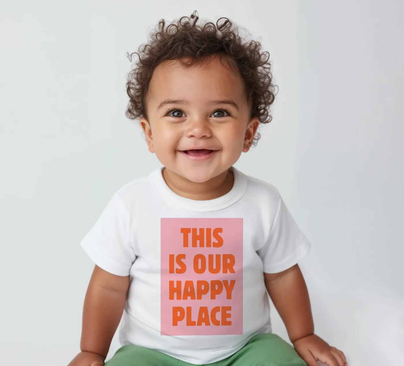 This is our happy place baby t-shirt by pdigitalprints