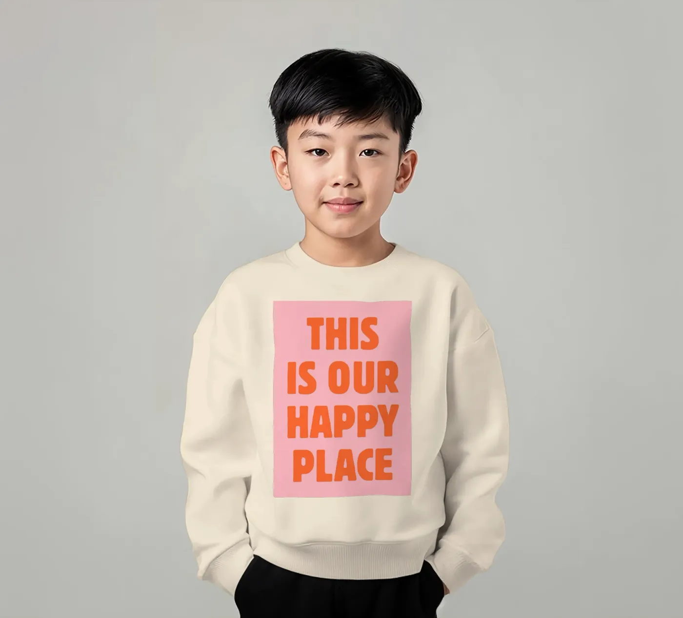 This is our happy place kids sweatshirt by pdigitalprints