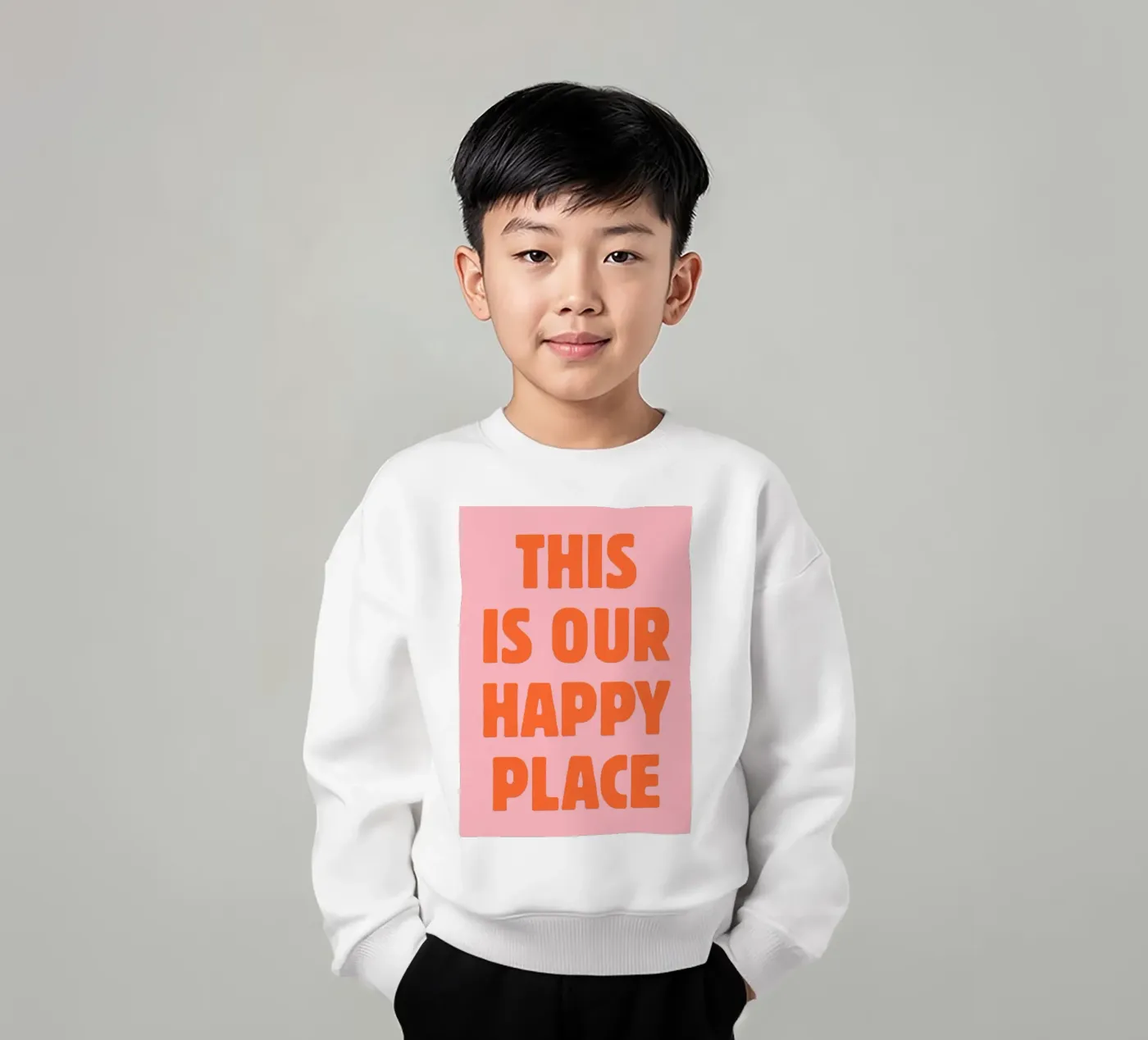 This is our happy place kids sweatshirt by pdigitalprints