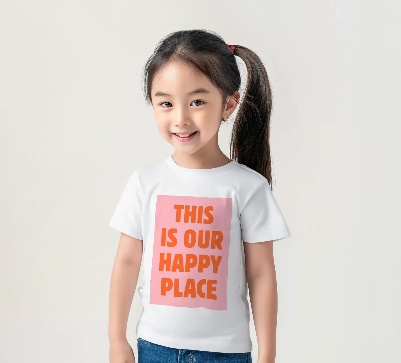 This is our happy place kids t-shirt by pdigitalprints