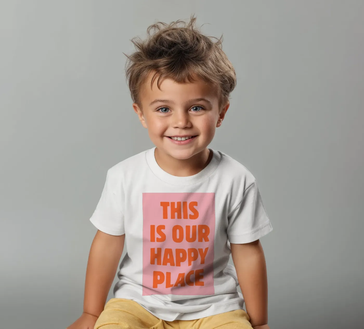 This is our happy place kids t-shirt by pdigitalprints