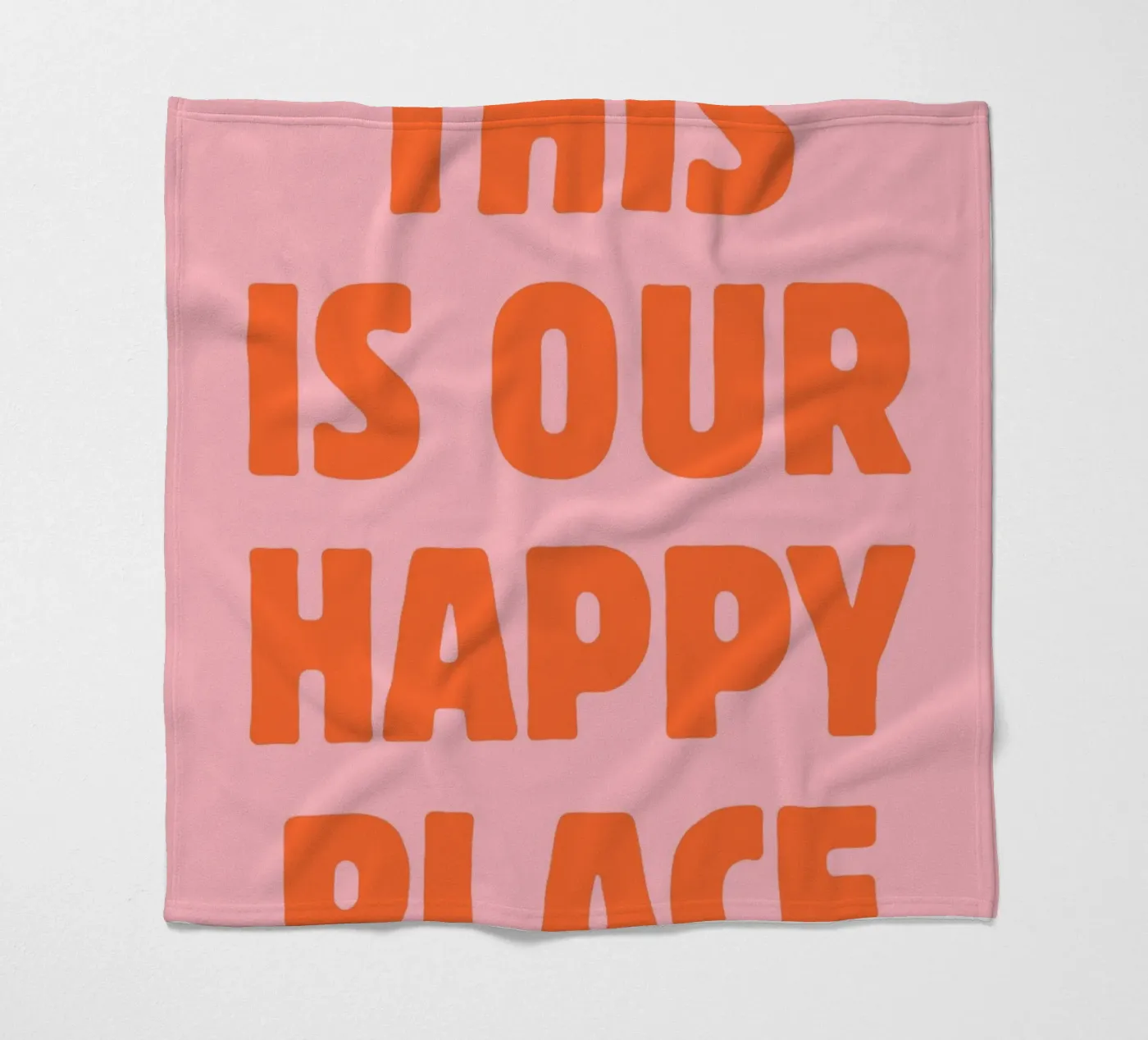 This is our happy place fleece blanket by pdigitalprints
