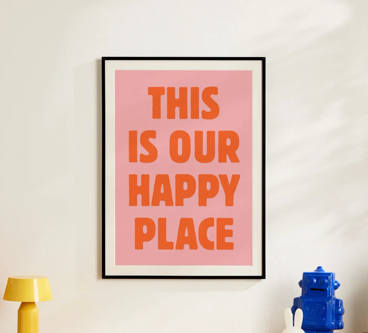 Dit is onze gelukkige plek poster van pdigitalprints