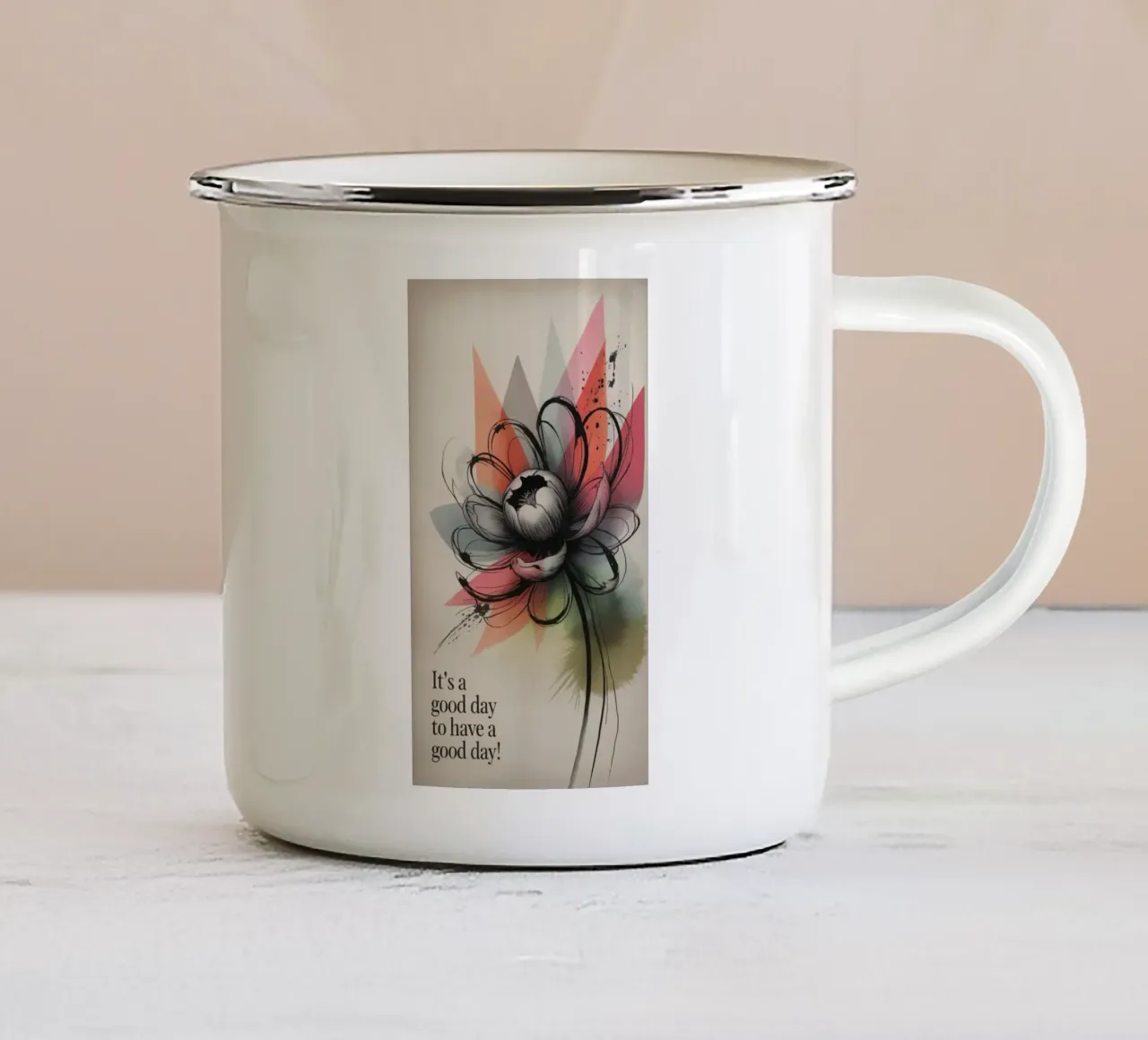 It‘s a good day tazza in smalto da 20 Farben