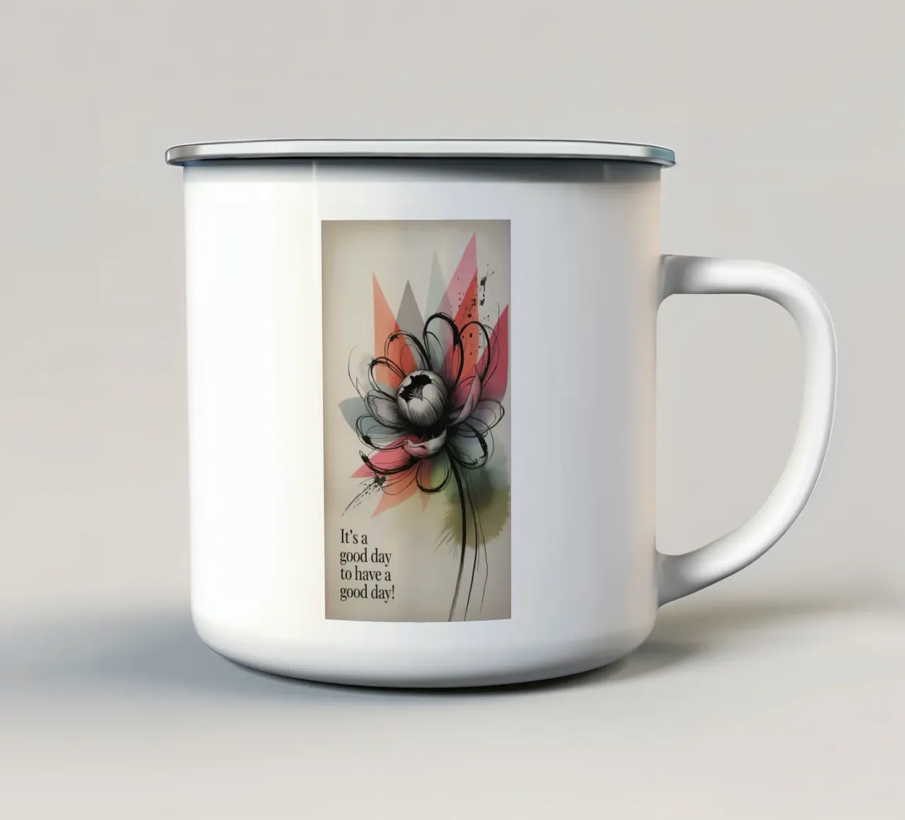 It‘s a good day tazza in smalto da 20 Farben