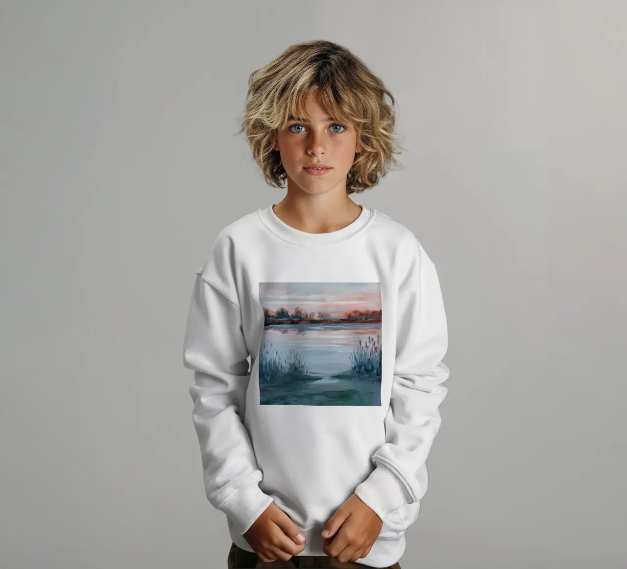 Orizzonte Cremisi Pace felpa bambino da Solestice Strokes