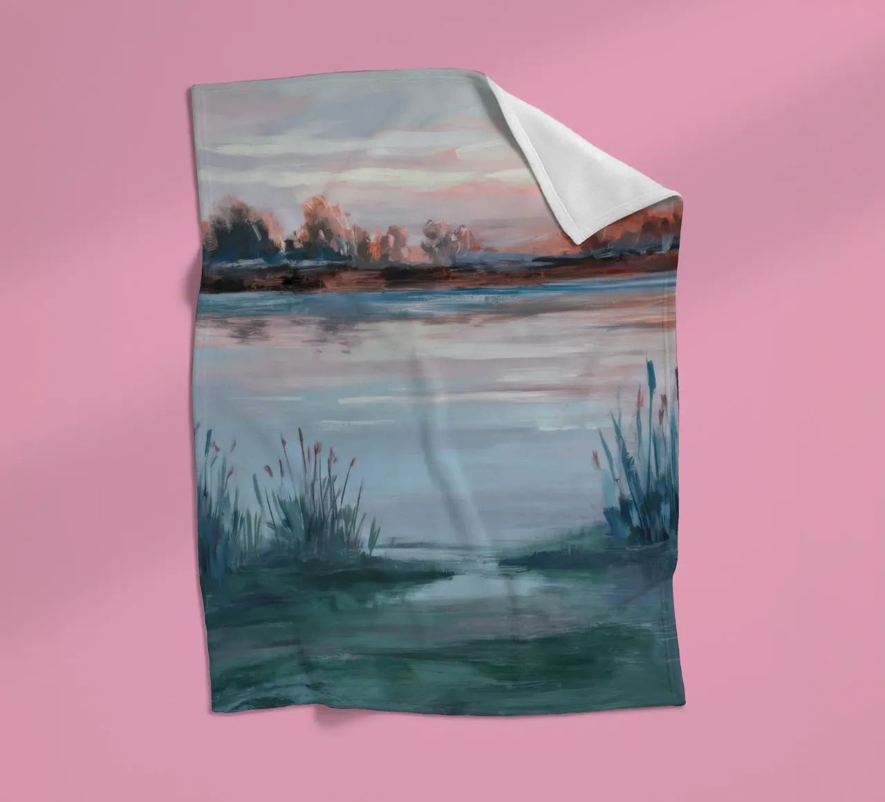 Orizzonte Cremisi Pace coperta in pile da Solestice Strokes