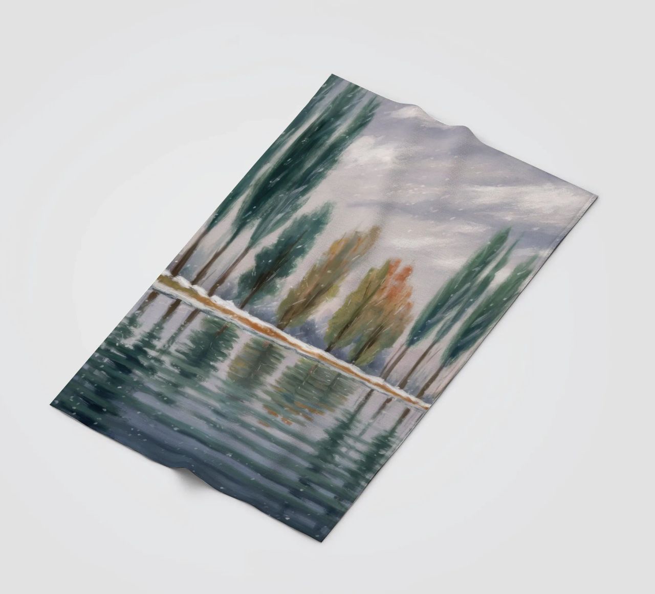 Stand invernale riflesso coperta in pile da Solestice Strokes