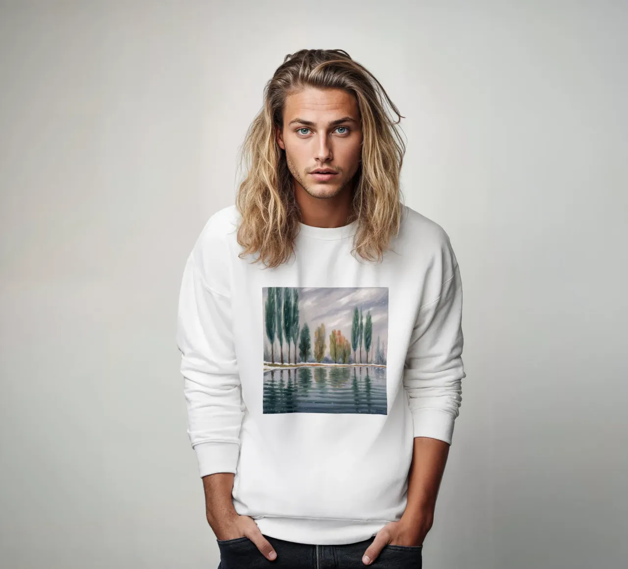 Stand invernale riflesso felpa da Solestice Strokes