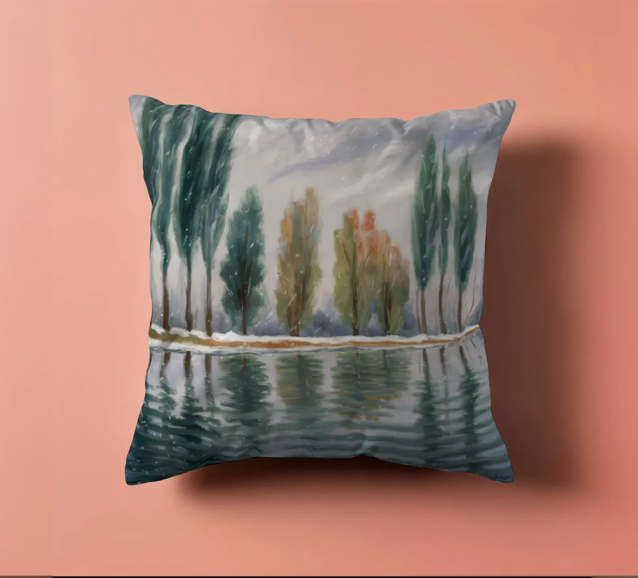 Stand invernale riflesso cuscino da Solestice Strokes