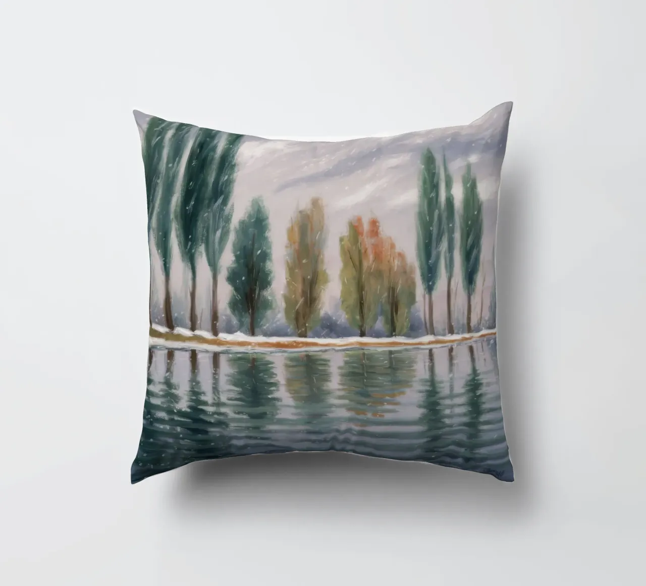 Stand invernale riflesso cuscino da Solestice Strokes
