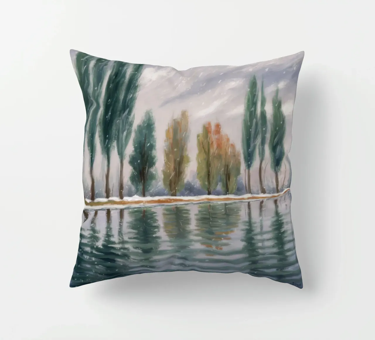 Stand invernale riflesso cuscino da Solestice Strokes