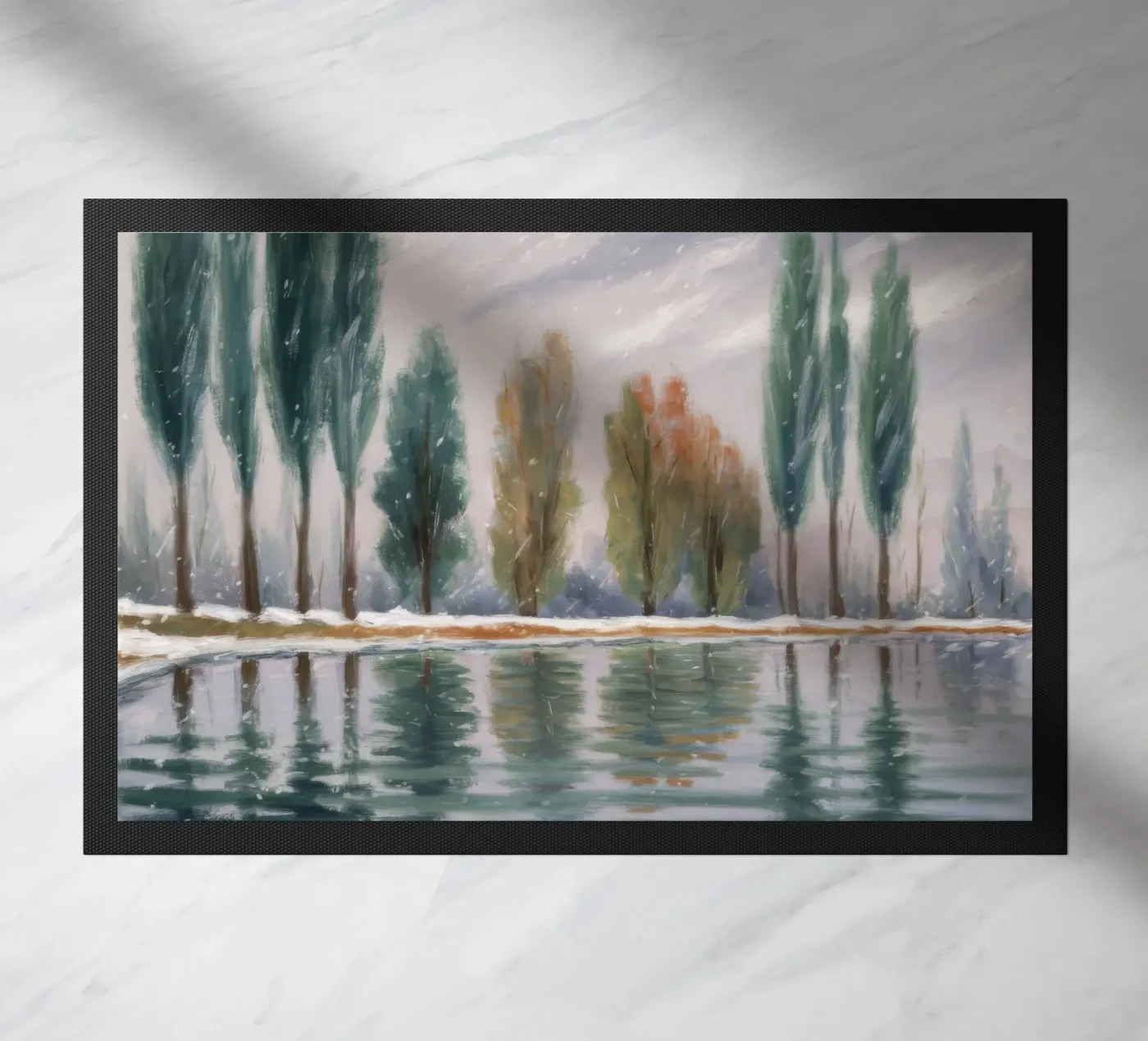 Winter Stand Reflected paillasson de Solestice Strokes