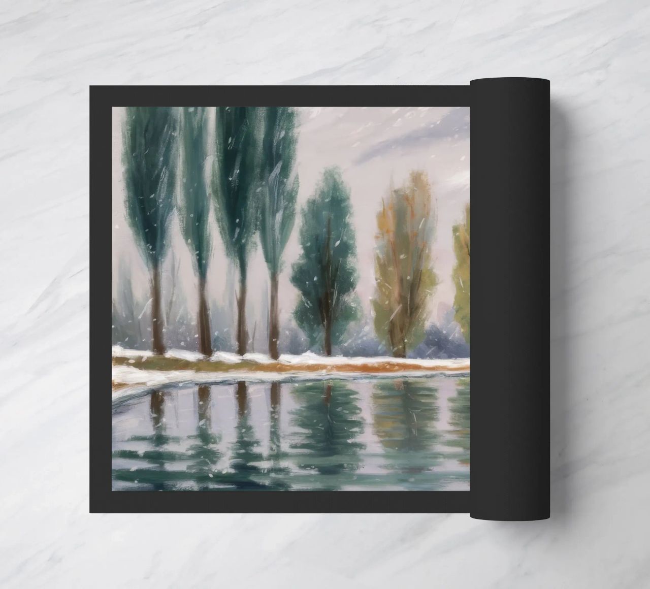 Stand invernale riflesso zerbino da Solestice Strokes