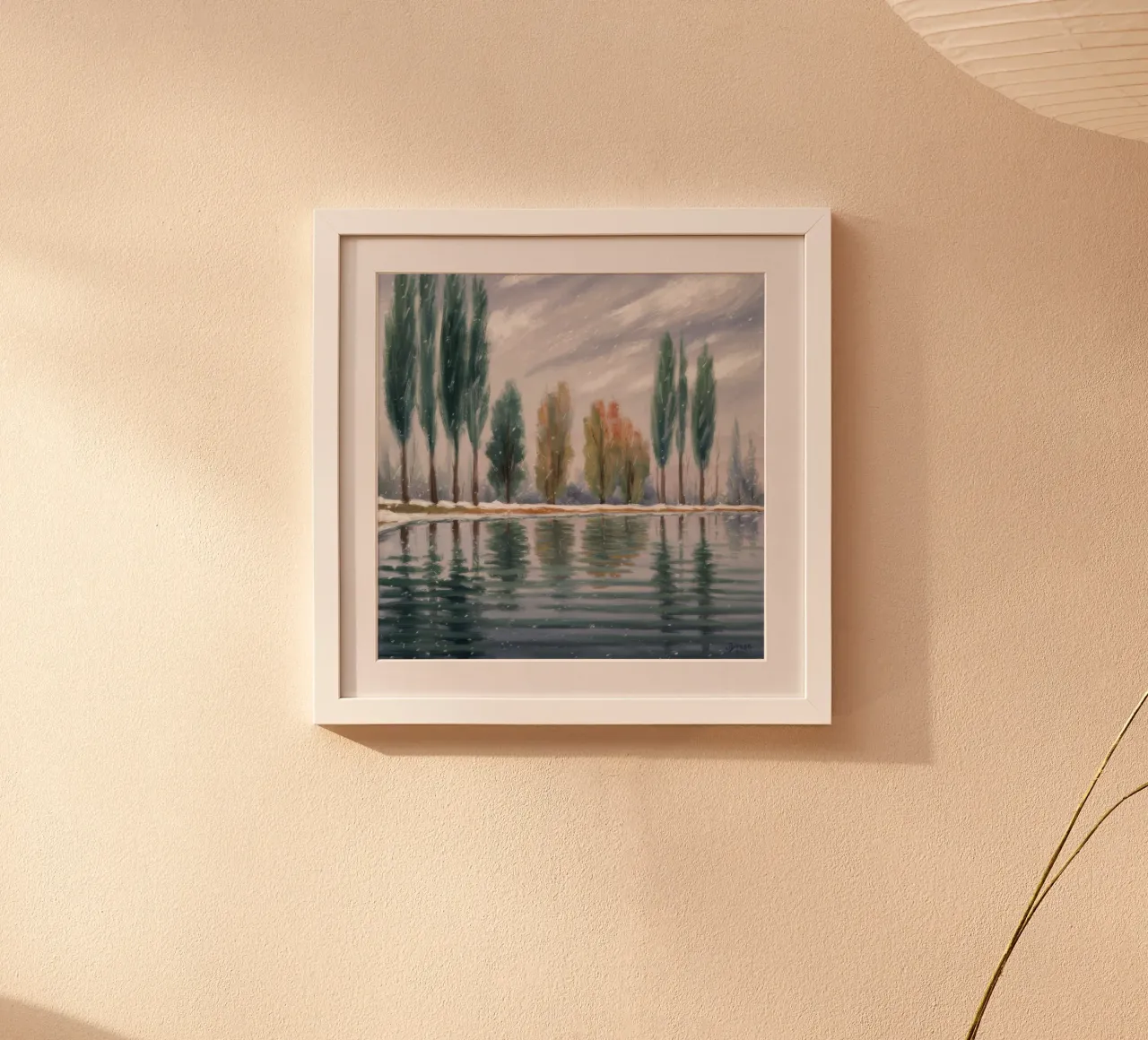 Stand invernale riflesso poster da Solestice Strokes