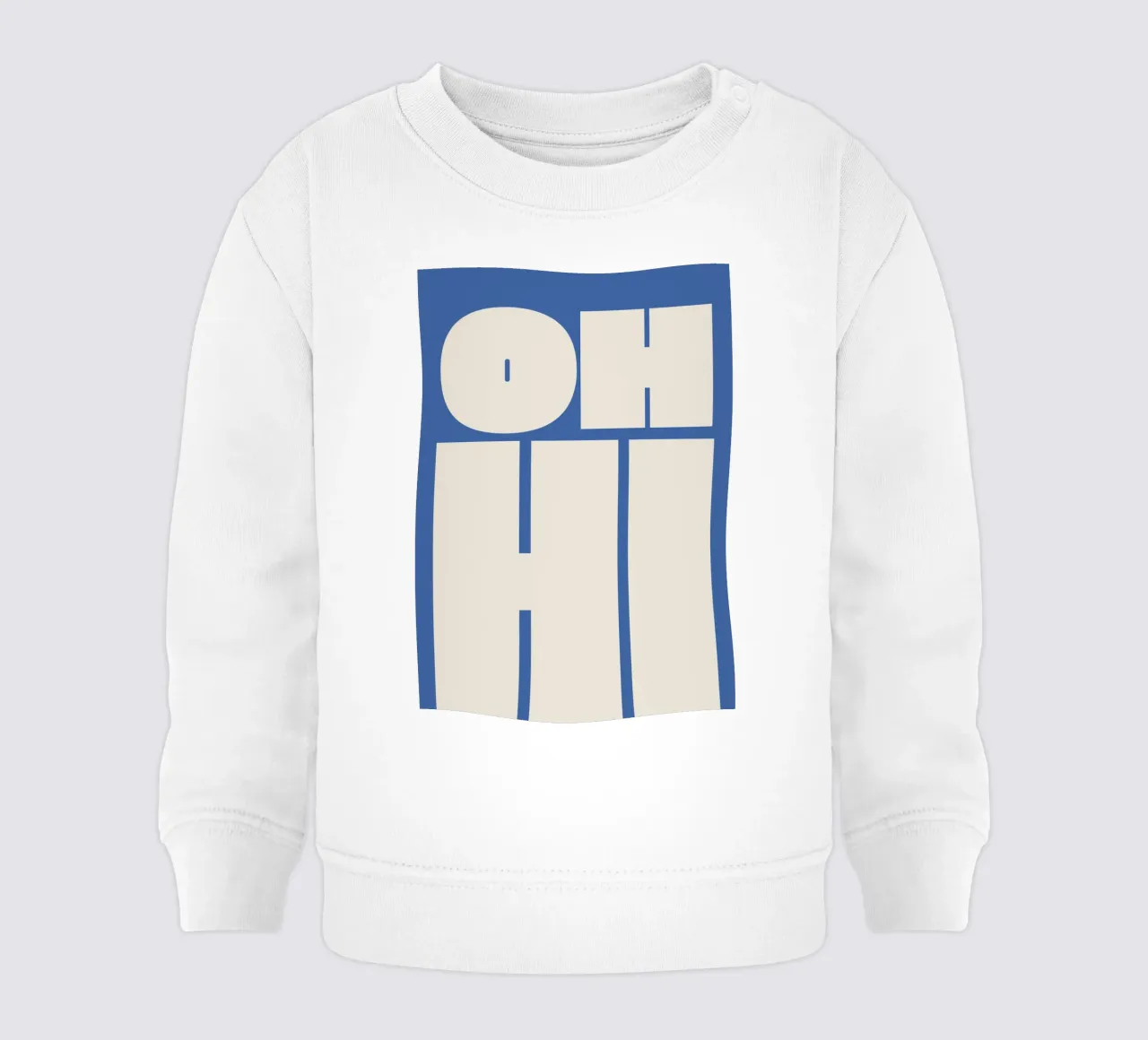 Oh ciao tipografia in grassetto felpa neonato da pdigitalprints