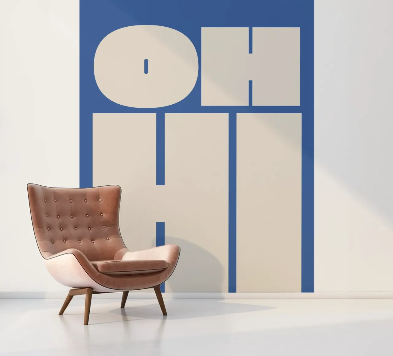 Oh hi bold typography photo wallpaper by pdigitalprints