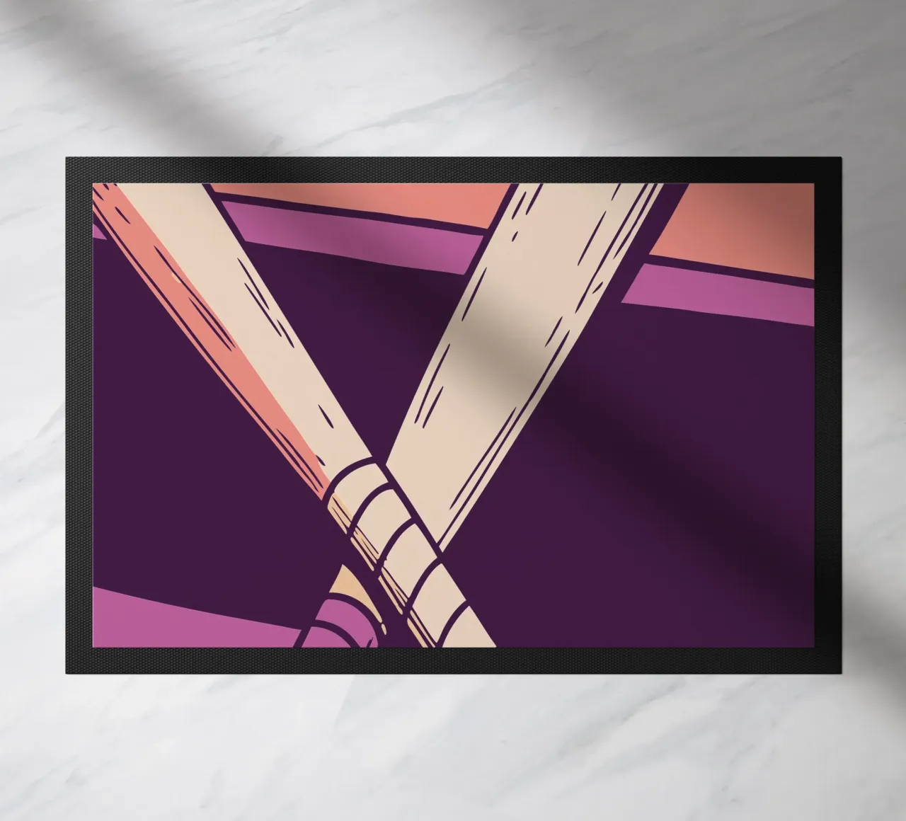 Baseball Bats doormat by SPORTS ONLY