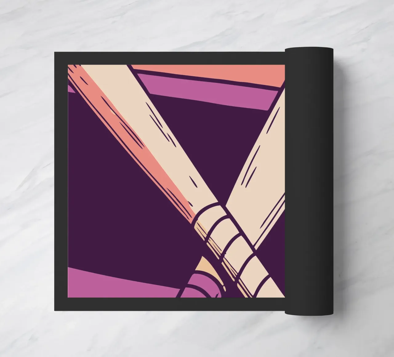 Baseball Bats doormat by SPORTS ONLY