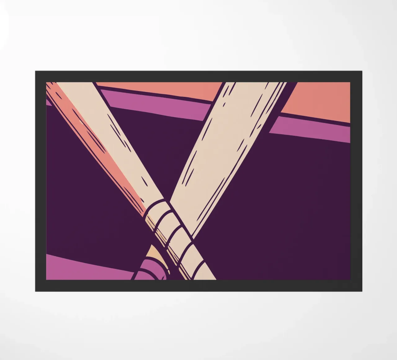 Baseball Bats doormat by SPORTS ONLY