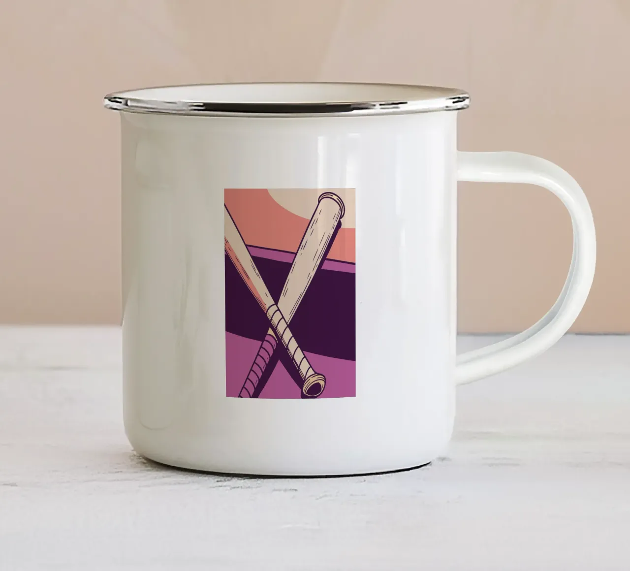 Mazze da baseball tazza in smalto da SPORTS ONLY