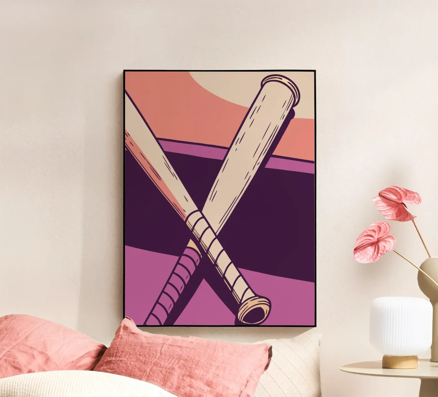 Baseball Bats acrylic glass by SPORTS ONLY