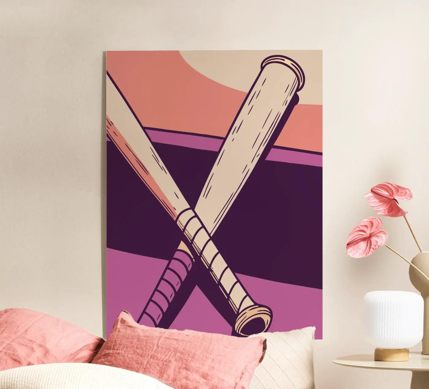 Baseball Bats acrylic glass by SPORTS ONLY