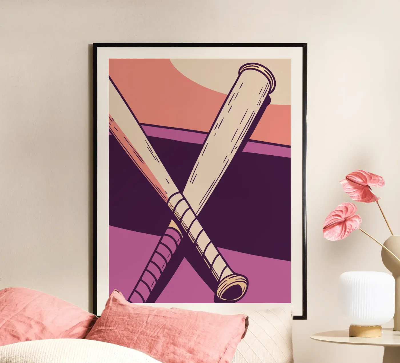 Honkbalknuppels poster van SPORTS ONLY