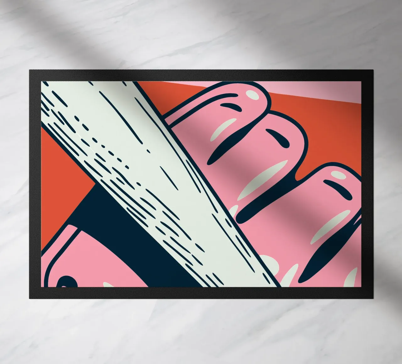 Baseball Bat doormat by SPORTS ONLY