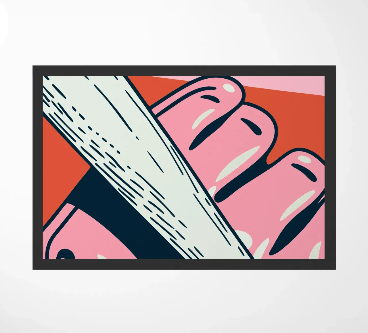 Baseball Bat doormat by SPORTS ONLY