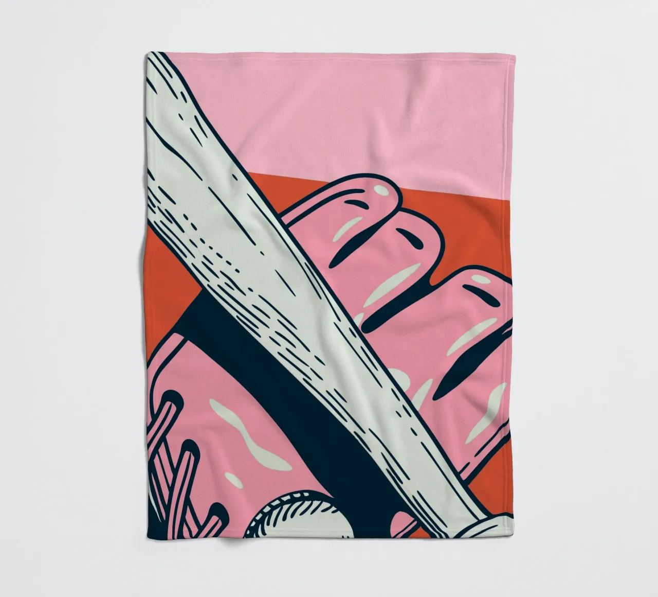 Baseball Bat fleece blanket by SPORTS ONLY