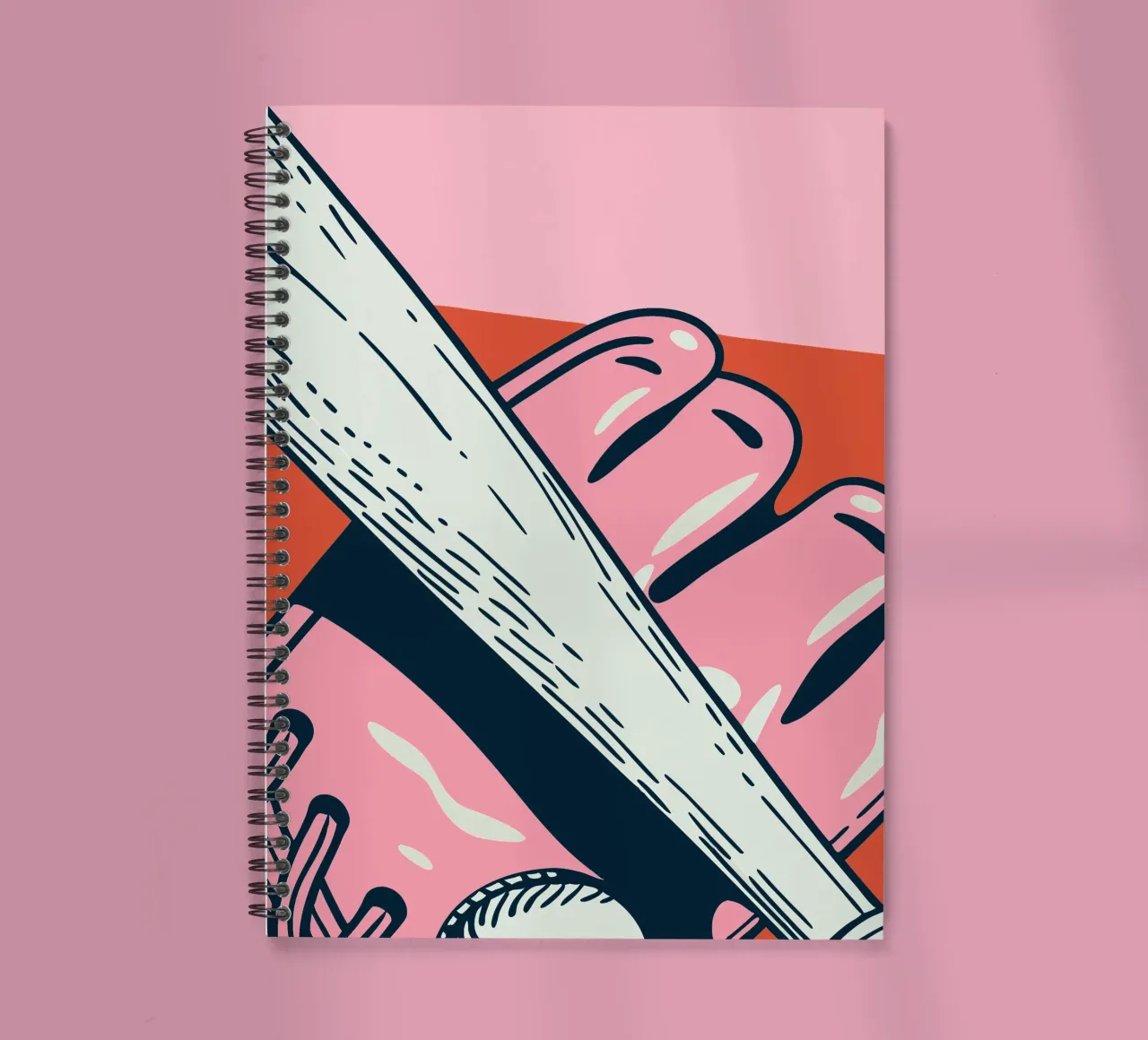 Baseball Bat spiral notebook by SPORTS ONLY