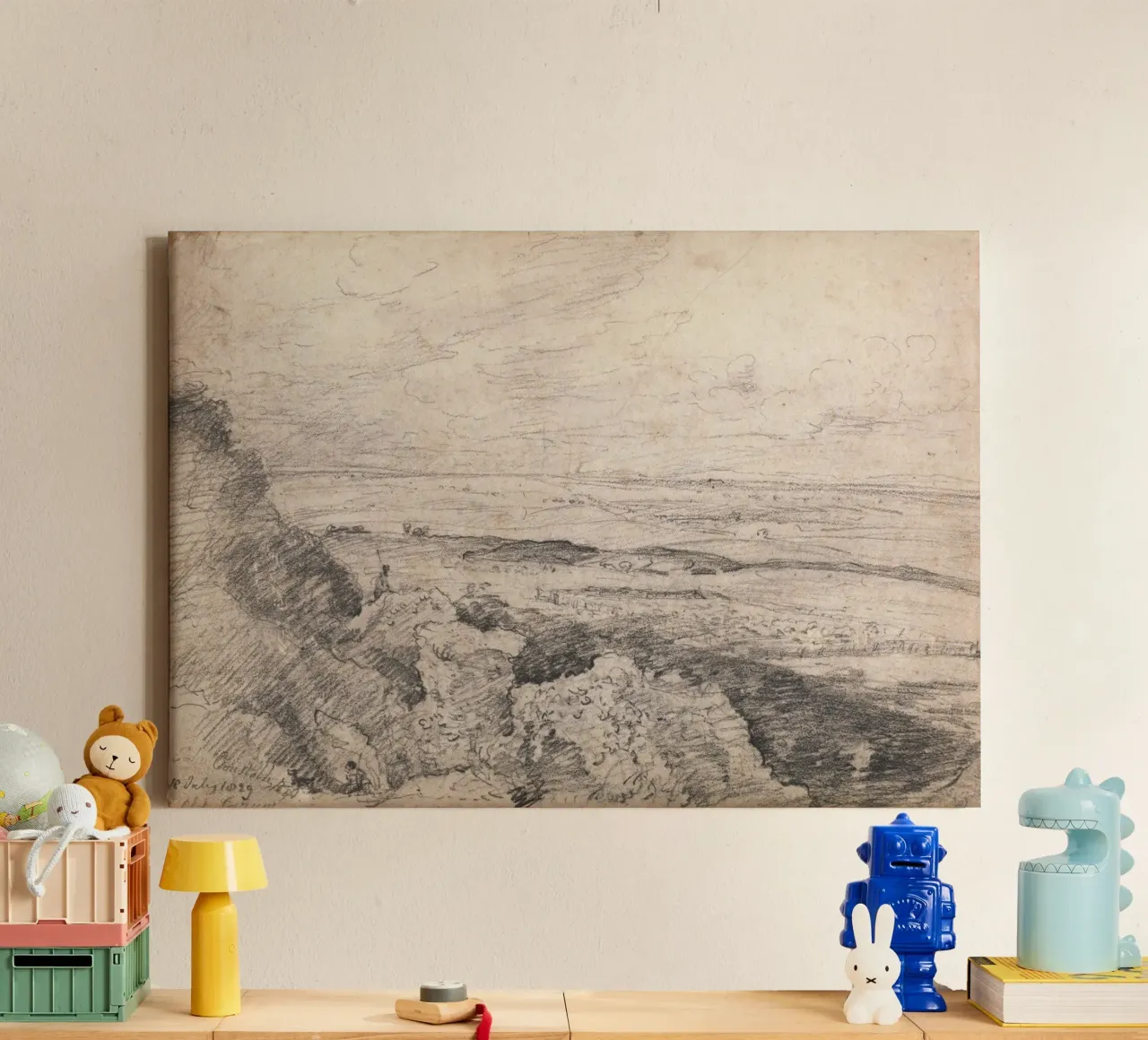 John Constable Kunst canvas met Baklijst van Brooke