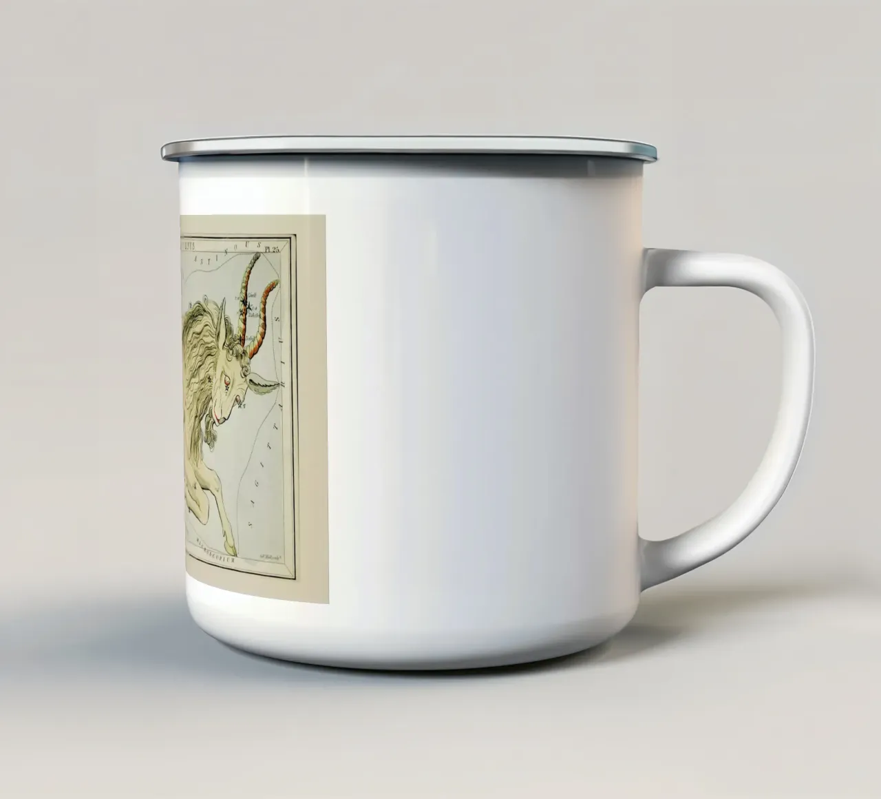 Capricornus tazza in smalto da Vintage by JUNIQE
