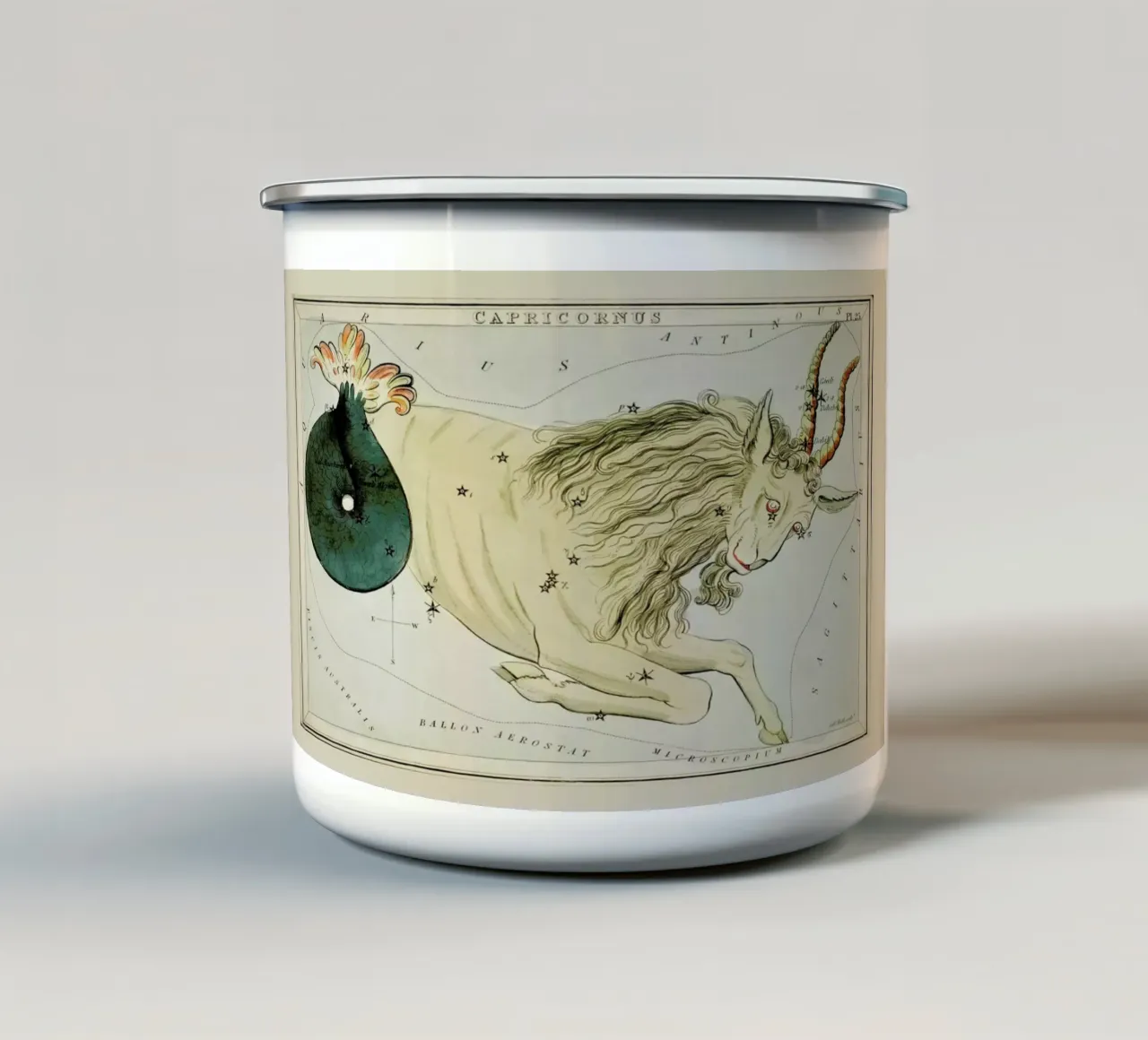 Capricornus tazza in smalto da Vintage by JUNIQE