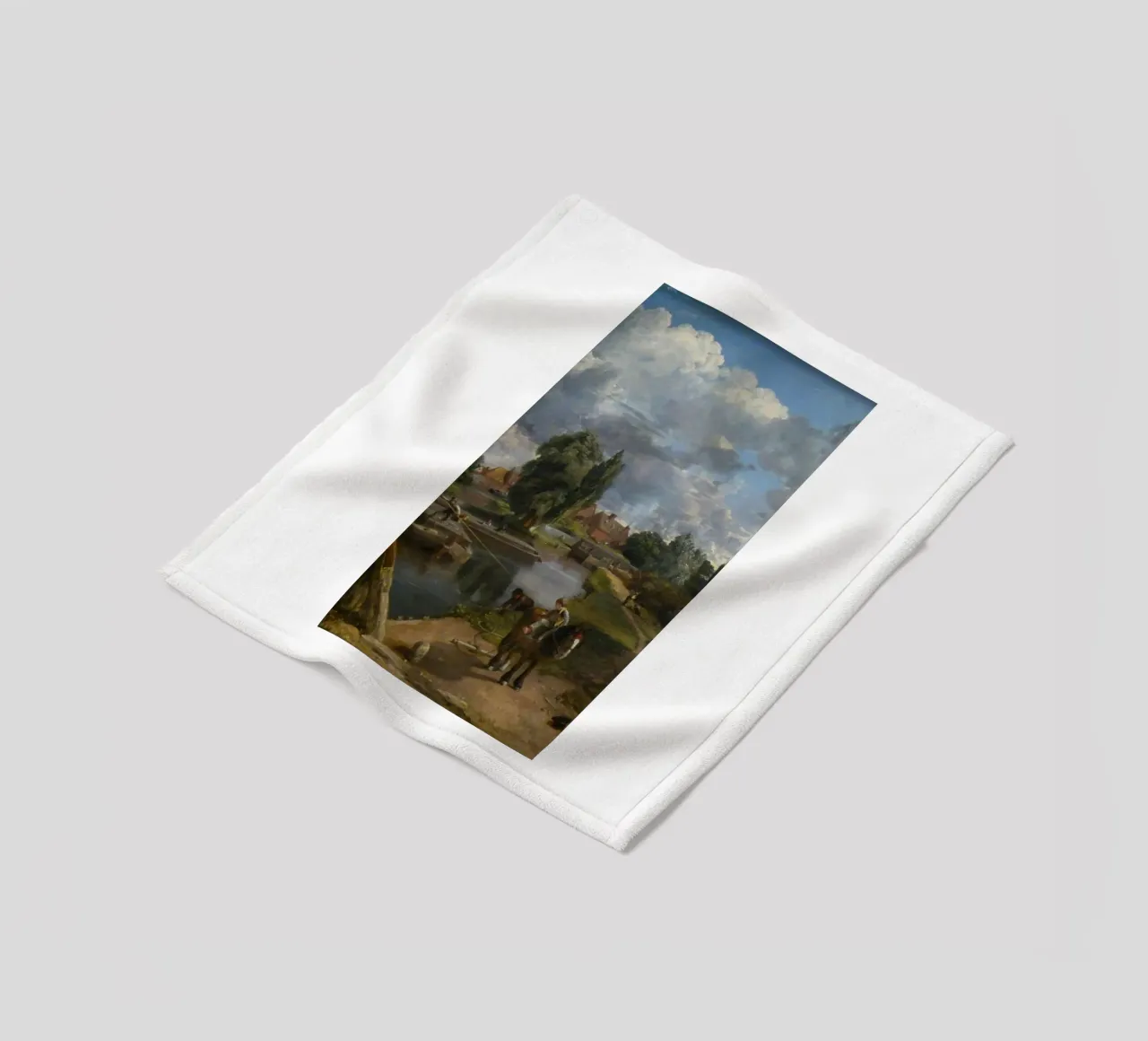 John Constable Art plaid polaire de Brooke