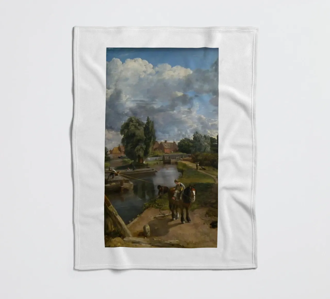 John Constable Art plaid polaire de Brooke