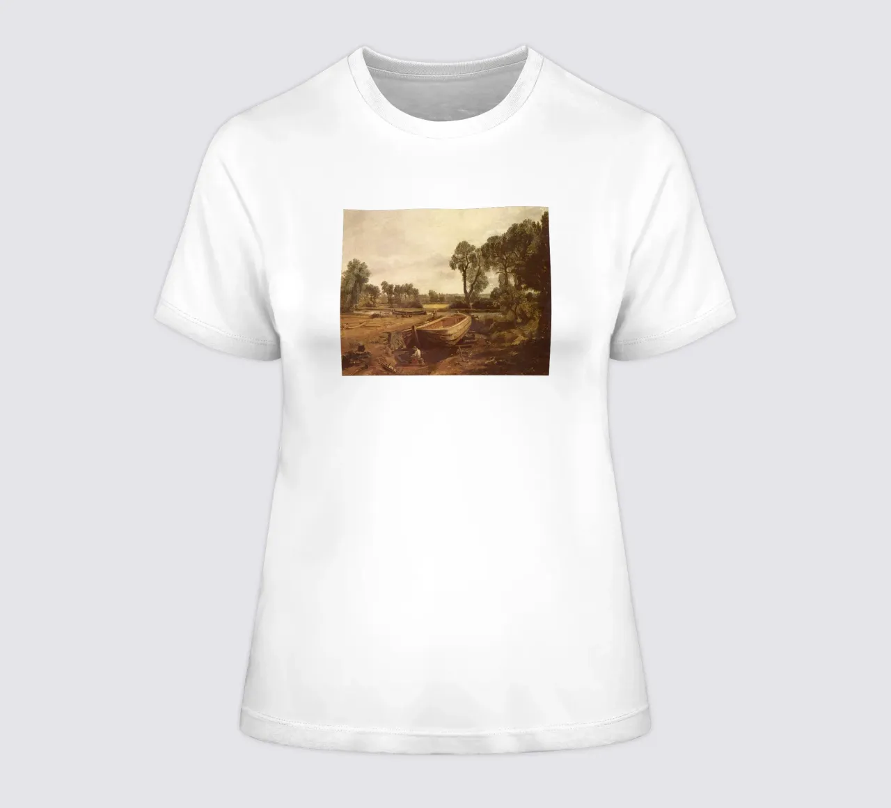 John Constable Art women's fitted t-shirt by Brooke