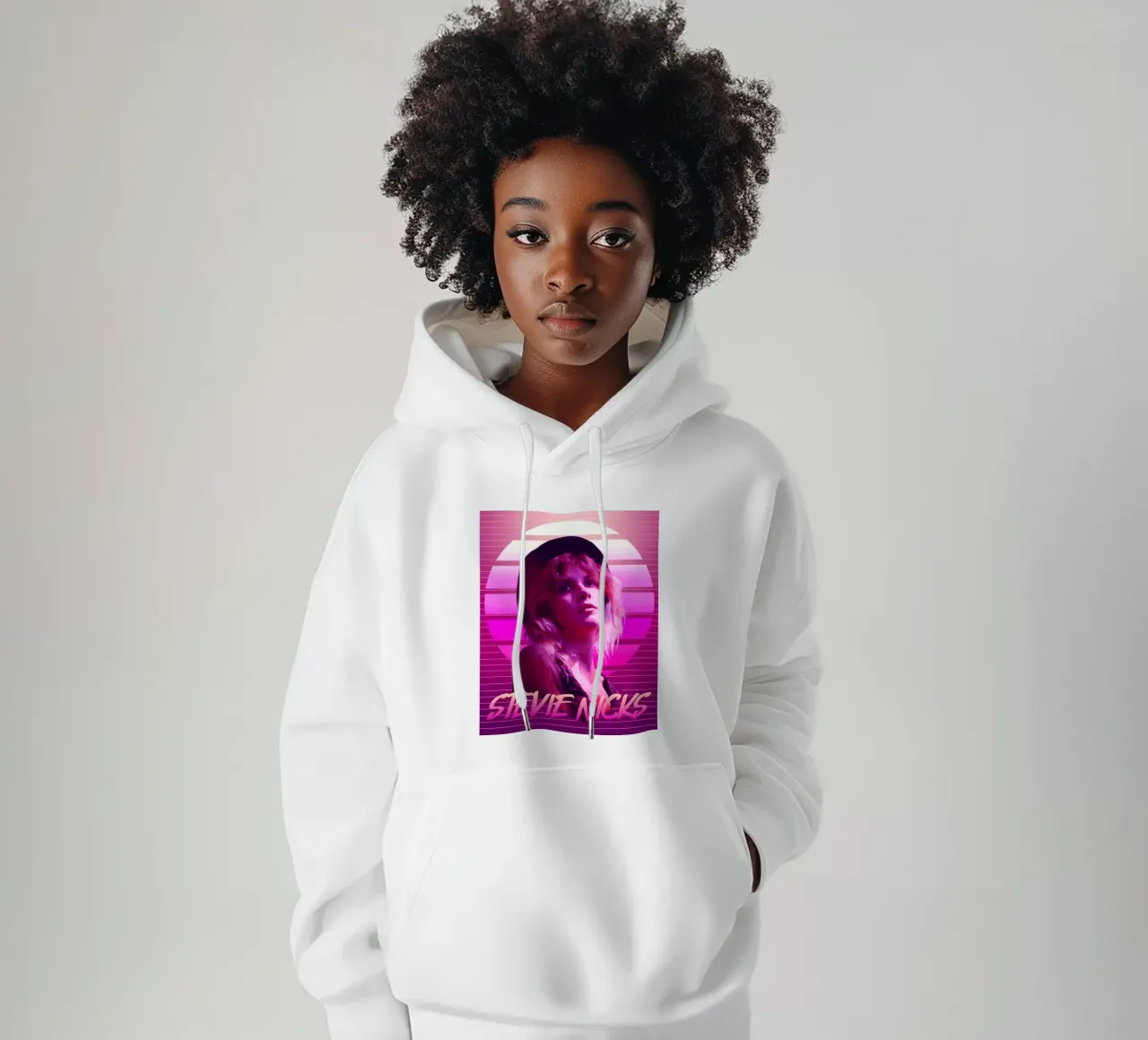 Stevie Nicks in stile retrò felpa con cappuccio da Lembayung art