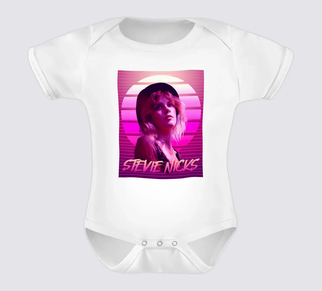 Stevie Nicks in stile retrò body neonato maniche corte da Lembayung art